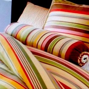 Pottery Barn Duncan Stripe King Bedding